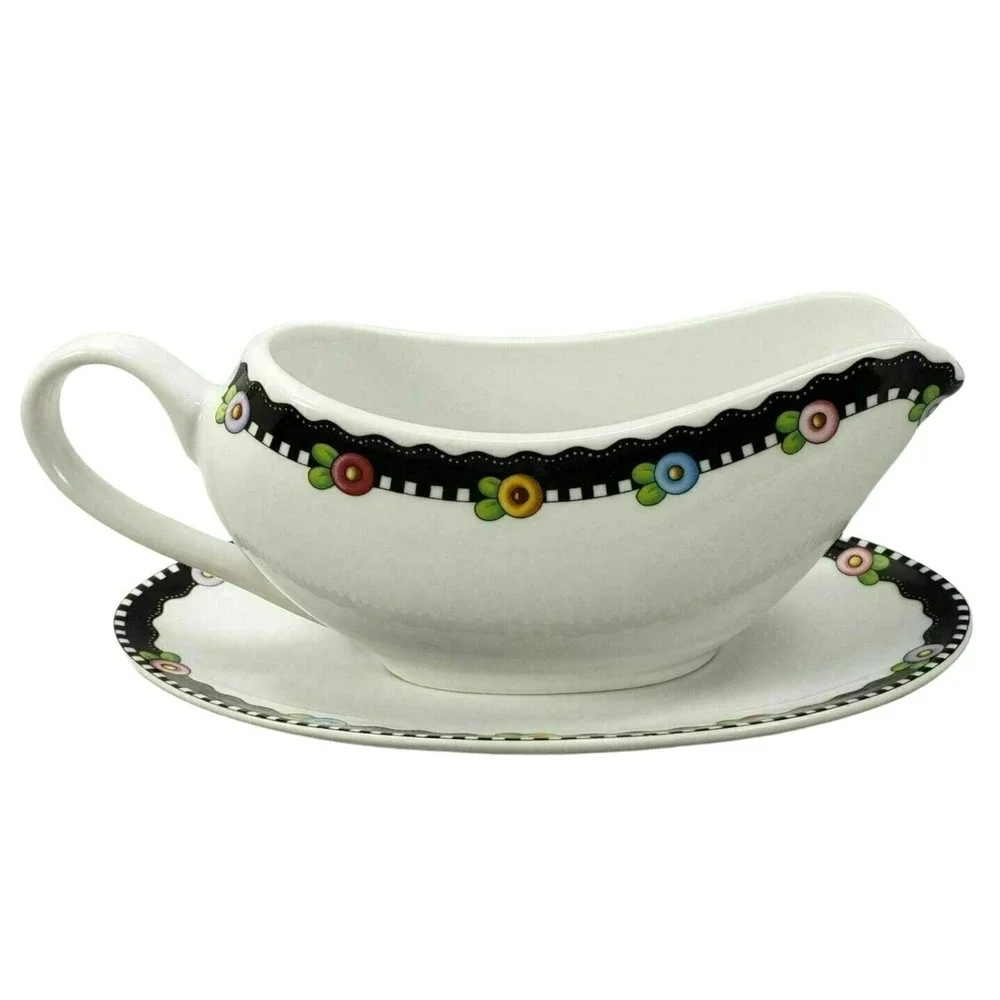 Mary Engelbreit Gravy Boat Underplate Love Home Family Friend Enesco Retired